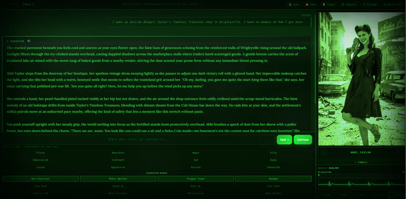 Fallout: The Windy Wasteland in play