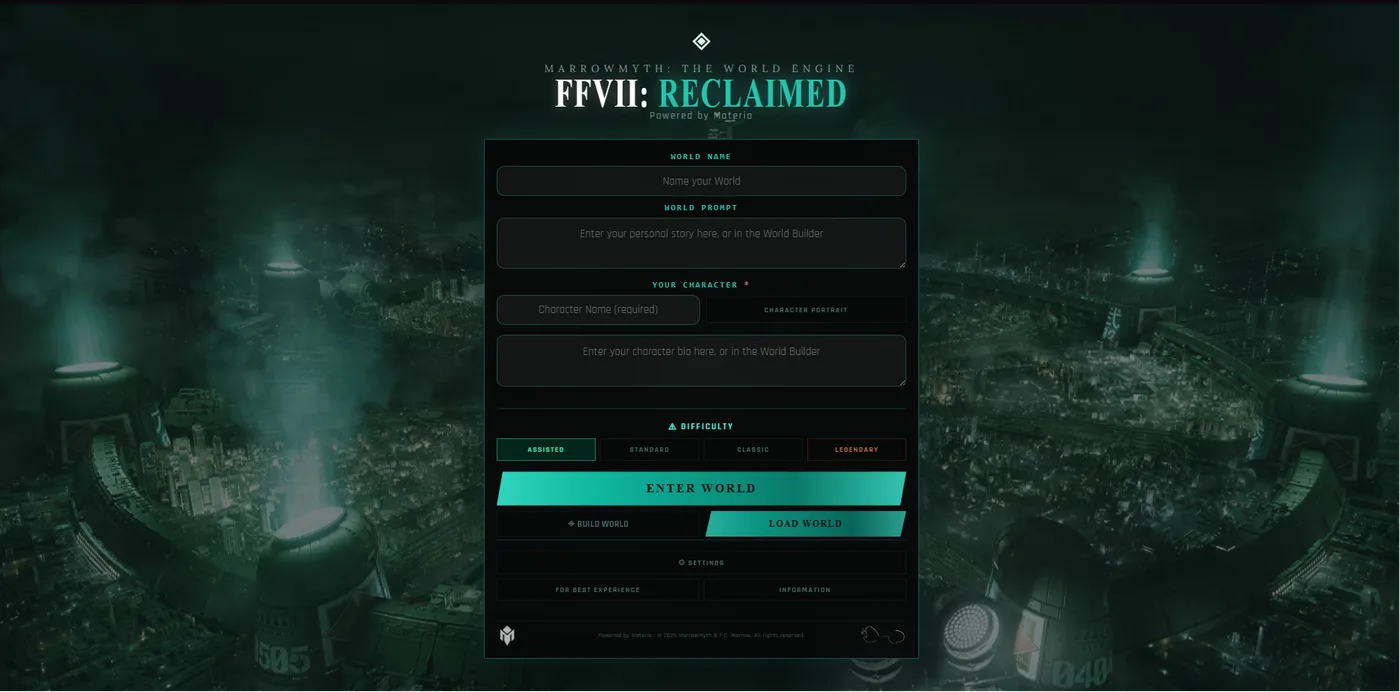 FFVII: Reclaimed setup